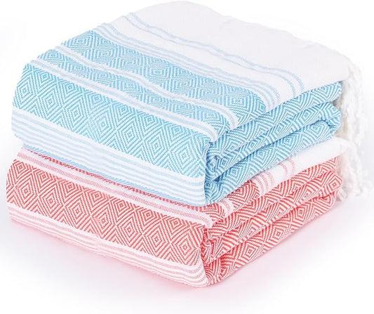 Thin Turkish Beach Towel Lightweight Quick Dry Absorbent Cotton Bathroom Bath Pool Swim Towels Extra Large Oversized Sand Free Beach Accessories Essentials Cloud Gifts for Adult