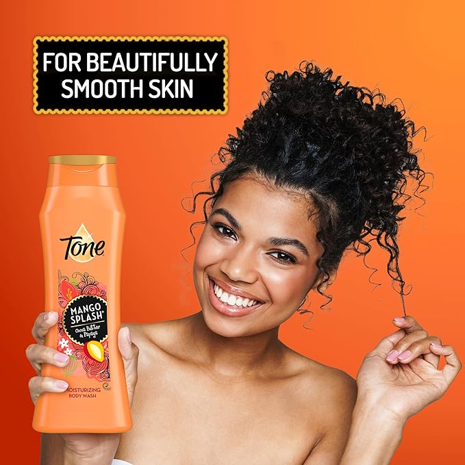 Tone Body Wash, Mango Splash, 16 Ounce (Pack of 6)