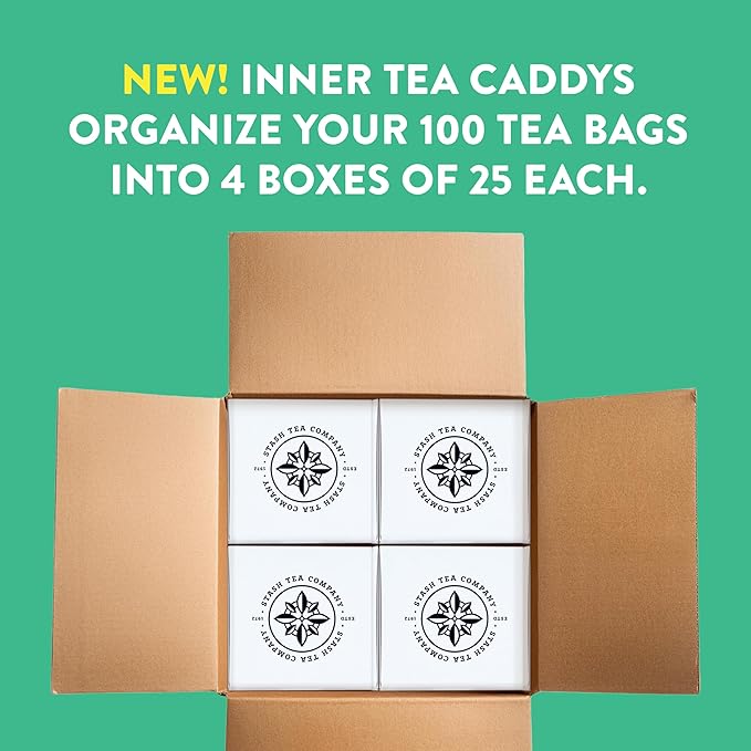 Stash Tea Green Chai Tea, Box of 100 Tea Bags (Packaging May Vary)