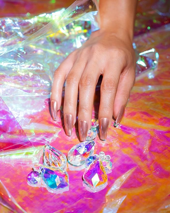 Gelish Chrome Stix, Chrome Nail Powder, Nail Art for Stunning Metallic Finish, Long-Lasting, Easy Application, Perfect for Professional and At-Home Use (Copper, 0.5g)