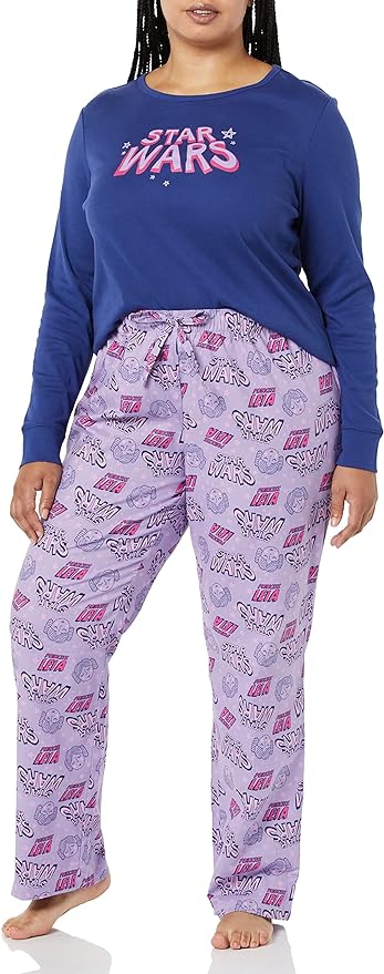 Amazon Essentials Disney | Marvel | Star Wars Women's Flannel Pajama Sleep Sets