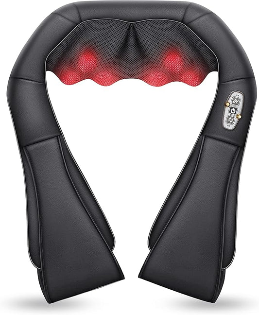 COMFIER Shiatsu Neck and Back Shoulder Massager with Heat, Back Massage for Pain Relief deep Issue,Gifts for Women Men