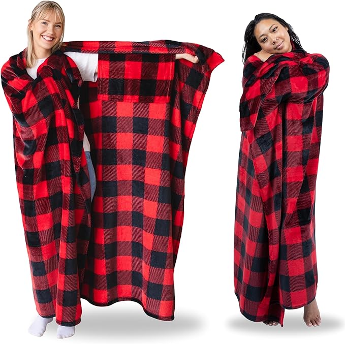 Wearable Blankets for Women, Adult Wearable Blanket Men, Top Christmas Gifts for Women, Wife Birthday Gift Ideas