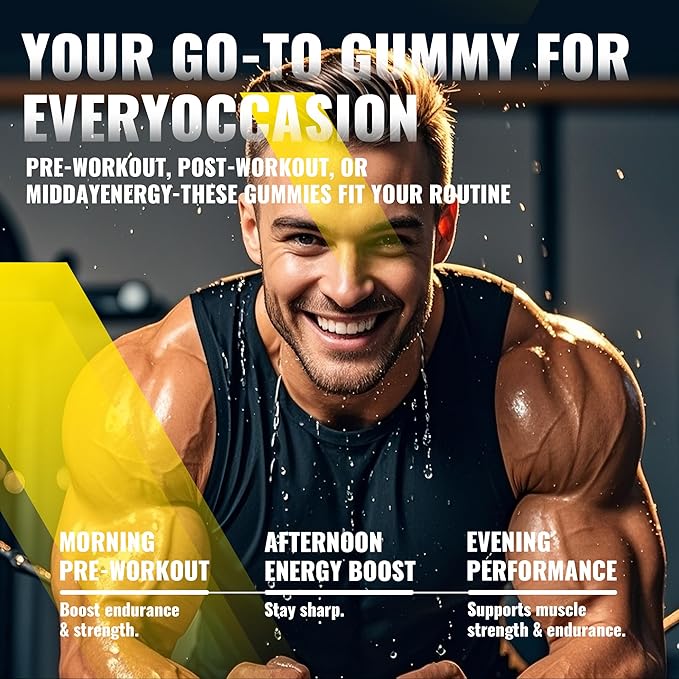 Creatine Monohydrate Gummies for Men & Women-5g of Creatine Monohydrate per Serving - Sugar Free,Vegan, Pineapple Electrolyte Chews, 135 Count