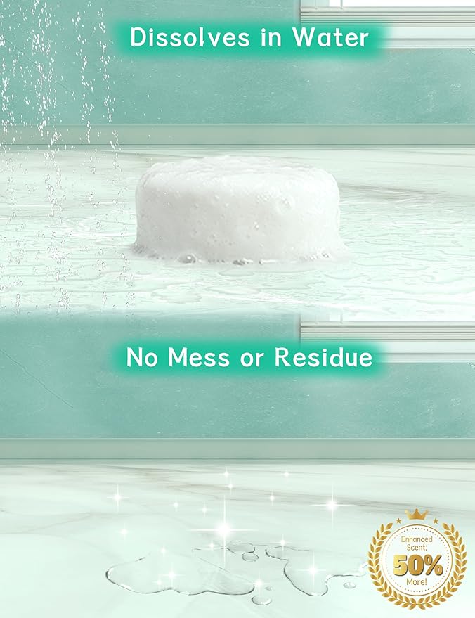 Shower Steamers Aromatherapy 15 Pack, Menthol & Eucalyptus Shower Bombs with Natural Essential Oils, Quick Relief Nasal Congestion, Relaxation & Self Care Gifts for Women & Men