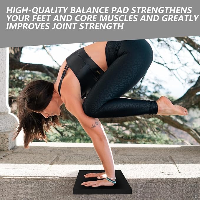 Balance Foam Mat for Physical Therapy Equipment & Strength Stability Training, Slip Resistant Foam Mat for Yoga, Pilates, Meditation