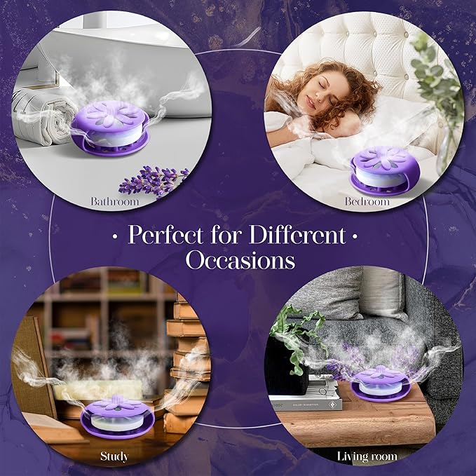 Purple Shower Steamers Tray, Big Suction Cup Shower Steamer Tablet Holder Dish for Long Lasting Use, Flake Bath Bombs Container, Adornment Household Supply Car Decoration Yoga Decor