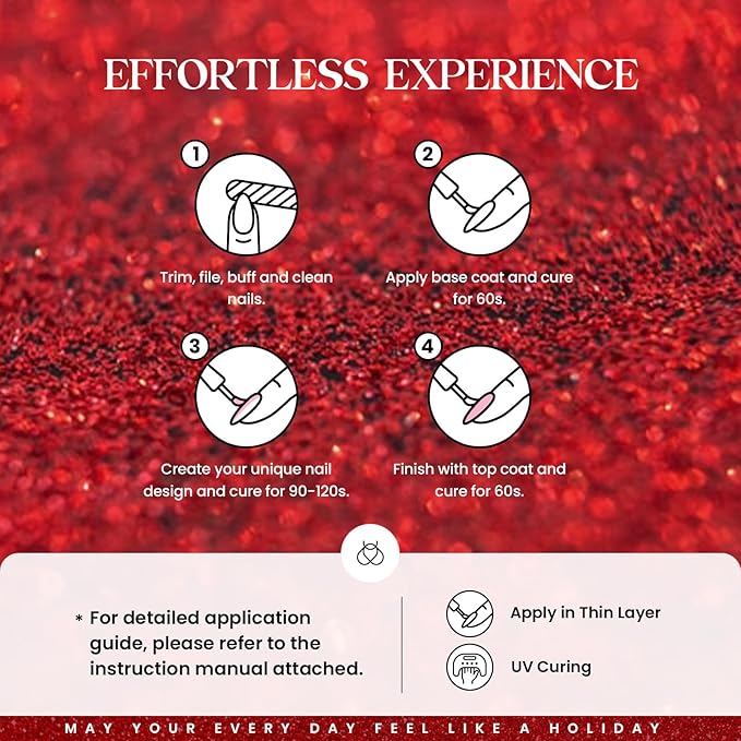 Beetles Winter Gel Polish Set 39Pcs Red Burgundy Blue Green Nude Pink Purple Gel Nail Polish with Base Top Coat for Manicure Lovers DIY at Home UV LED Needed Gift for Women Enchanted Jewelry