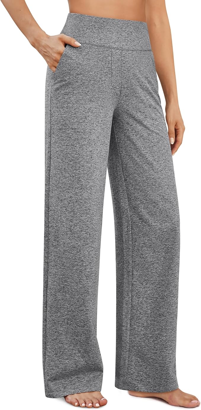 G4Free Yoga Pants Women Wide Leg Pants with Pockets High Waist Stretch Dress Casual Sweatpants Petite/Regular/Tall