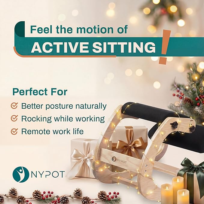 NYPOT Ergonomic Kneeling Chair with Adjustable Seats - Knee Chair for Posture Correction & Kneel Rocking Stool for Desk - Back Pain Relief for Home and Office, Supports 250 pounds - 5 Years Warranty