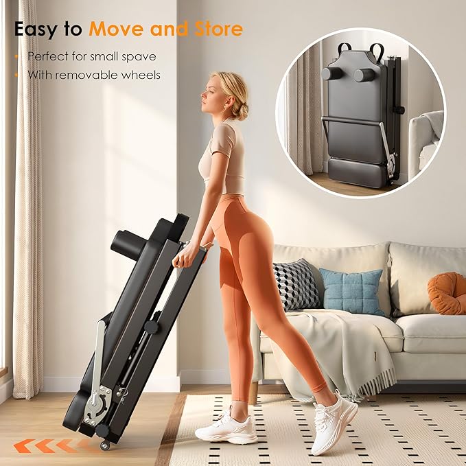 DlandHome Pilates Reformer, Foldable Pilates Reformer Machine with Springs & Resistance, Suitable for Advanced and Beginners Users Adjustable Pilates Equipment for Full-Body Home Workout Up to 330 lbs