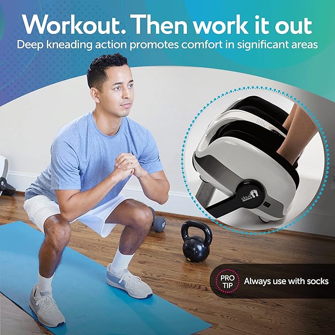 Cloud Massage Shiatsu Foot Massager with Heat - Feet Massager for Relaxation, Plantar Fasciitis Relief, Neuropathy, Circulation, and Heat Therapy - (White - No Remote)
