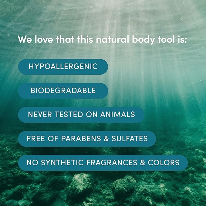 LATHER - Natural Sea Wool Sponge, 4-5" - Organic Exfoliating Body Scrubber - Soft, Gentle Cleansing - Hypoallergenic - All Skin Types - Florida Natural Loofah Sponge - Cruelty Free - Beauty & Skincare
