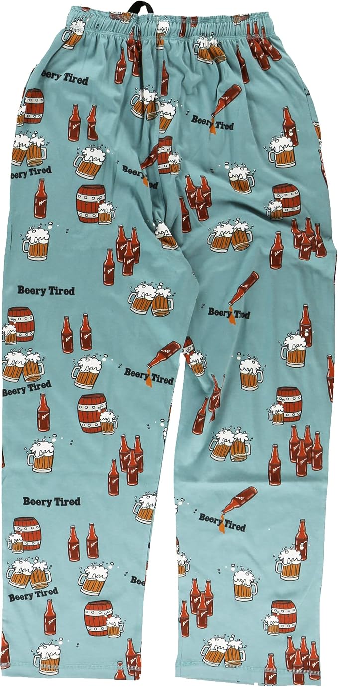 Lazy One Funny Ocean Pajama Pants For Men, Men's Separate Bottoms, Lounge Pants, Fishing PJs