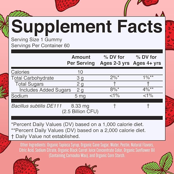 MaryRuth Organics Kids Probiotics for Digestive Health | USDA Probiotic Gummies | 2 Month Supply | Kids Probiotics | Immune Support | Gut Health Supplement | Vegan | Non-GMO | Gluten Free | 60 Count