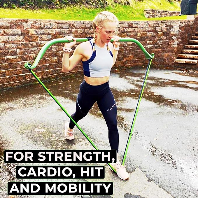 Travel Gorilla Bow Portable Home Gym System, Strength Training Equipment 100 Plus Quality Workouts, All in One Exercise Equipment for Travel, Home Gym & Outdoor Workouts