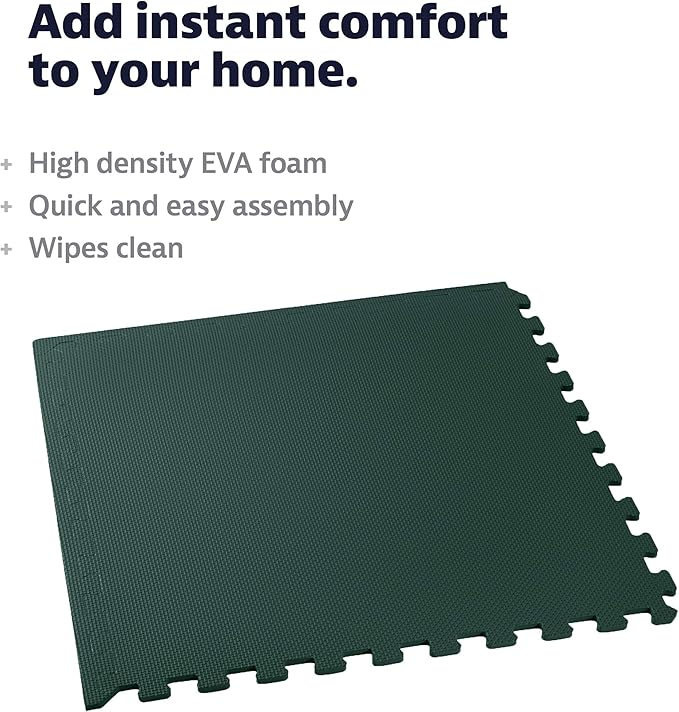 We Sell Mats – ½ Inch Thickness Multipurpose EVA Foam Floor Tiles – Interlocking Floor Mat for Indoor Gym, Playroom, and Home Use
