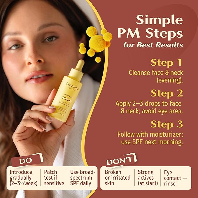 Good Night Collagen Serum with Retinol & Peptides | Anti-Aging Night Treatment | 50ml