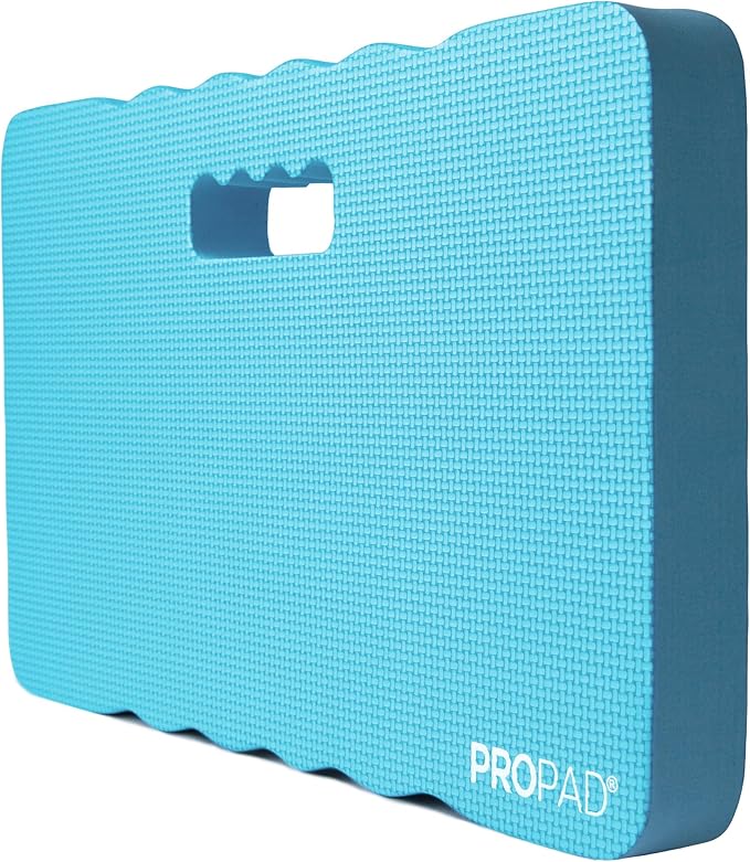 Thick Kneeling Pad, Garden Kneeler for Gardening, Bath Kneeler for Baby Bath, Kneeling Mat for Exercise & Yoga, Knee Pad for Work, Floor Foam Pad, Extra Large (XL) 18 x 11 x 1.5 Inches, Light-Blue