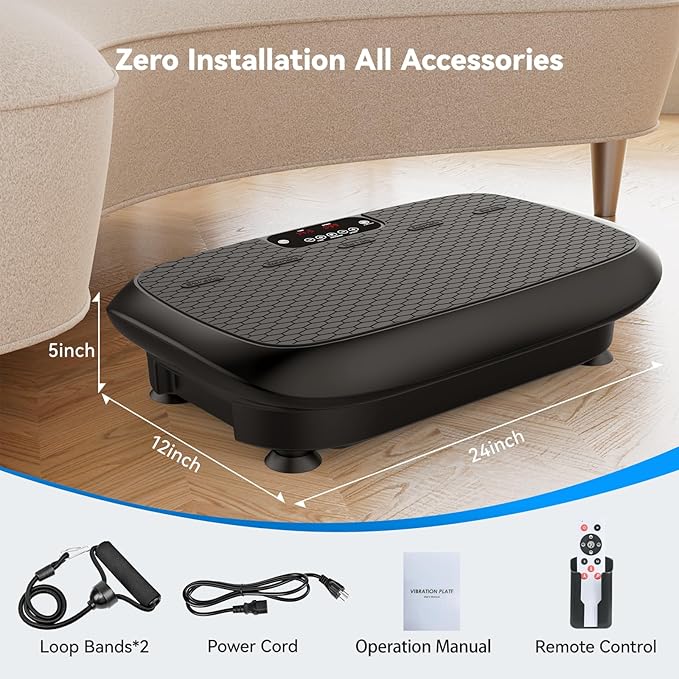 Premium Vibration Plate Exercise Machine for Lymphatic Drainage, Weight Loss, Whole Body Workout Power Vibration Plate, Shake Plate,Home Gym Fitness Equipment