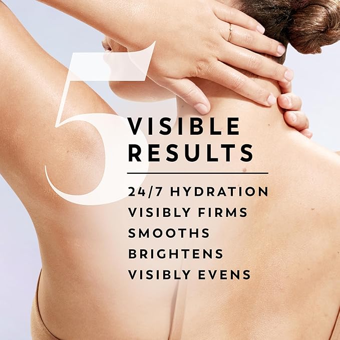 Olay Super Serum Body Cream for Dry Skin, 24hr Long Lasting Hydration, 5+ Ingredient Serum Complex for Bright Even Firm Luminous Skin, Sweet Vanilla & Soft Wood Scent,10 fl oz