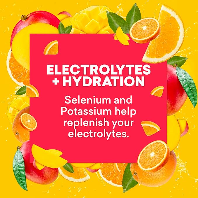 EBOOST Super Fuel Healthy Energy Drink - Caffeine from Natural & Clean Ingredients For Focus and Productivity -Taurine Free Pre-Workout With Electrolytes, Nootropic & Vitamins - Orange Mango, 12 Pack