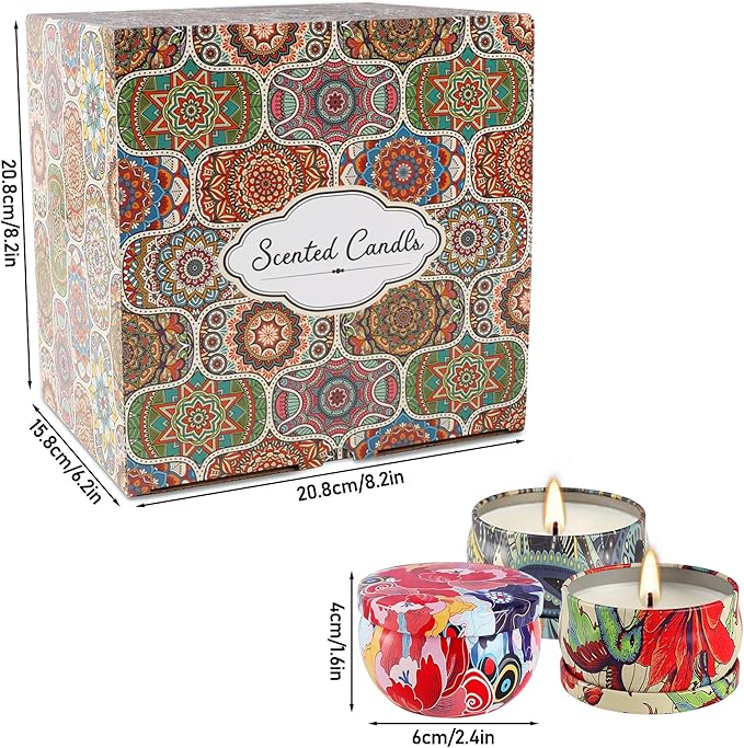 36 Pack Christmas Scented Candles Set for Home, Relaxing Stress Relief, Aromatherapy - Natural Soy Wax and Fragrance - Gifts for Women, Mom, Best Friend, Wife, Birthday