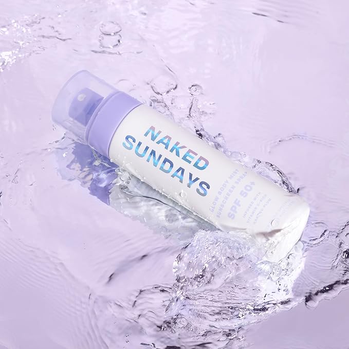 Naked Sundays SPF 50+ Body Sunscreen Spray – Broad Spectrum UVA/UVB Protection, 150 ml Mist