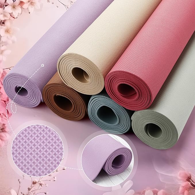 Timgle 12 Pack Yoga Mat Bulk, 4mm Thick Extra Long Sports Mat Anti Slip Tear Resistant Yoga Exercise Set for Fitness Stretching Home Workout Gym and Studio