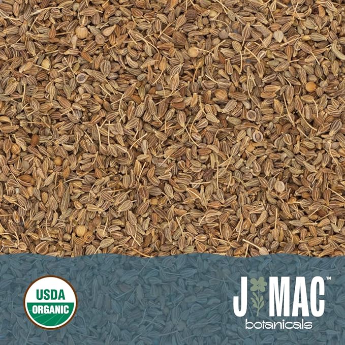 J Mac Botanicals Organic Anise Seeds (32 oz) Certified USDA Organic. Whole aniseed for cookies, tea, powder, or baking