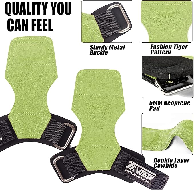 Wrist Straps for Weightlifting for Maximum Grip Support - Lifting Deadlift Strap & Weight Lifting Grips Gloves for Working Out Pull Up Deadlifting & Shrugs