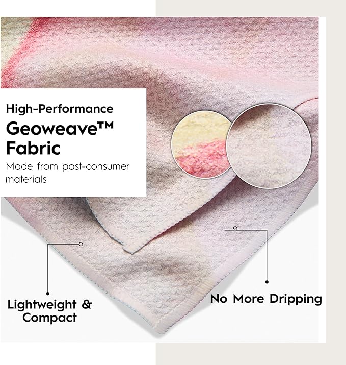 GEOMETRY Spring Kitchen Towels - Double Sided, Quick Dry Microfiber Cloth - Spring & Summer Dish Towels for Kitchen Drying - Premium Quick Dry Towel - Bubbling, 18" x 30" - 1-Pack