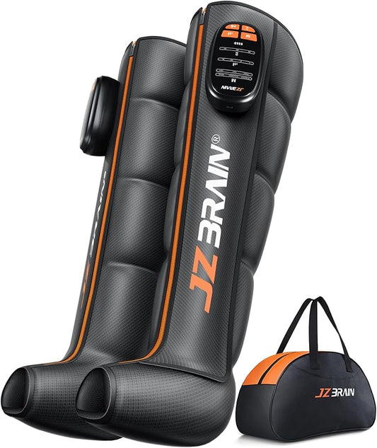 Sequential Air Compression Recovery System : Professional Full Leg Compression Boots for Fast Recovery & Circulation Improvement - Recovery Device for Athletes Runners Gym Users