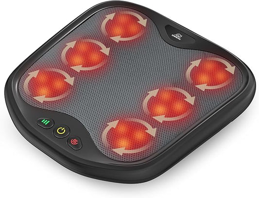 Snailax Shiatsu Foot Massager with Heat, Electric Feet Massager Machine for Plantar Fasciitis, Heated Foot Warmer, Gifts for Men, Women