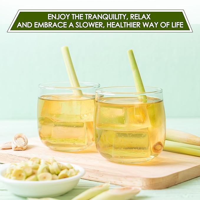 NHAT ANH FARM - Premium Lemongrass Tea Bags, 40 Lemongrass Tea Bags, 100% Natural Dried Lemongrass, Naturally Sweet Herbal Tea, Sugar-Free, Caffeine-Free, No Additives