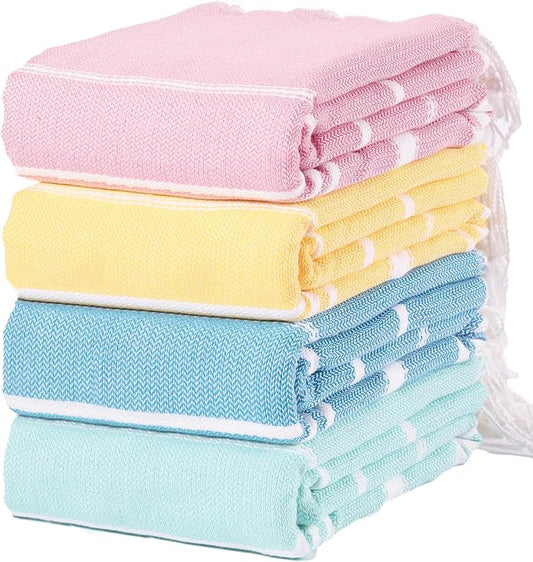 Thin Turkish Beach Towel Lightweight Quick Dry Absorbent Cotton Bathroom Bath Pool Swim Towels Extra Large Oversized Sand Free Beach Accessories Essentials Cloud Gifts for Adult