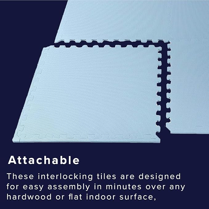 We Sell Mats – ½ Inch Thickness Multipurpose EVA Foam Floor Tiles – Interlocking Floor Mat for Indoor Gym, Playroom, and Home Use