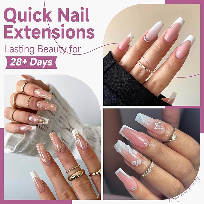 UNA GELLA Medium Coffin Nails Tips Gel Nail Tips Coffin 120pcs Half Matte Acrylic Full Cover Nail Tips Fake Nails Clear C offin Press on Nails for Nail Extensions Home DIY Salon 12 Sizes