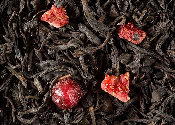 Dammann Freres Sachets, Quatre Fruits Rouges Tea Bags, Premium Gourmet French Black Tea, Blend Strawberry, Cherry, Raspberry, Red Currant Flavors, Individually Wrapped, 24 Count (Single Pack)