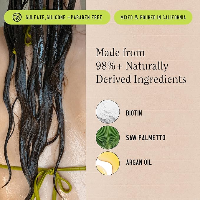 California Naturals Re:GRO Hair Conditioner, Anti-Thinning & Hair Growth Support, All Hair Types, Vegan, Natural, Cruelty Free, Silicone, Paraben & Sulfate Free Conditioner for Women & Men, 20 oz