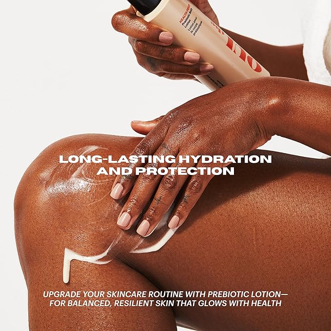 OUI the People HEALTH FOOD Prebiotic Lotion, Lightweight, Deep Hydration with Prebiotics for Balanced Skin Microbiome, Body and Face Moisturizer, Daily Facial Moisturizer, 8.4 oz