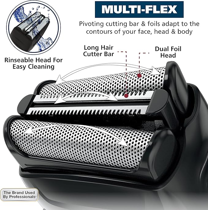 Wahl Clipper 2-in-1 Shaver and Hair Clipper Lithium-Ion Rechargeable Cord Cordless Hair Clipper and Shaver Combo Kit - Model 79568
