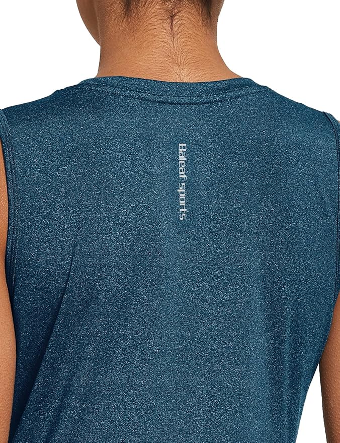 baleaf Workout Tank Tops for Women Sleeveless Running Athletic Loose Fit Yoga Tops Active Shirts Sports Gym Exercise