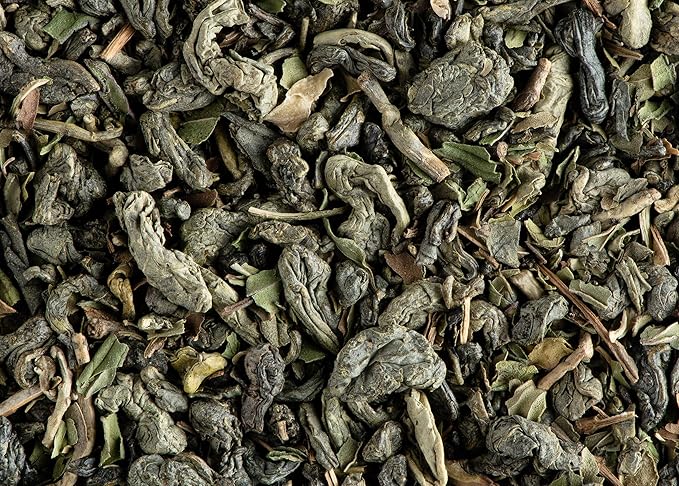 Dammann Freres Satchets, Green Mint Tea Bags, Premium Gourmet French Green Tea, Blend Spearmint, Peppermint Flavors, Individually Wrapped, 24 Count (Single Pack)