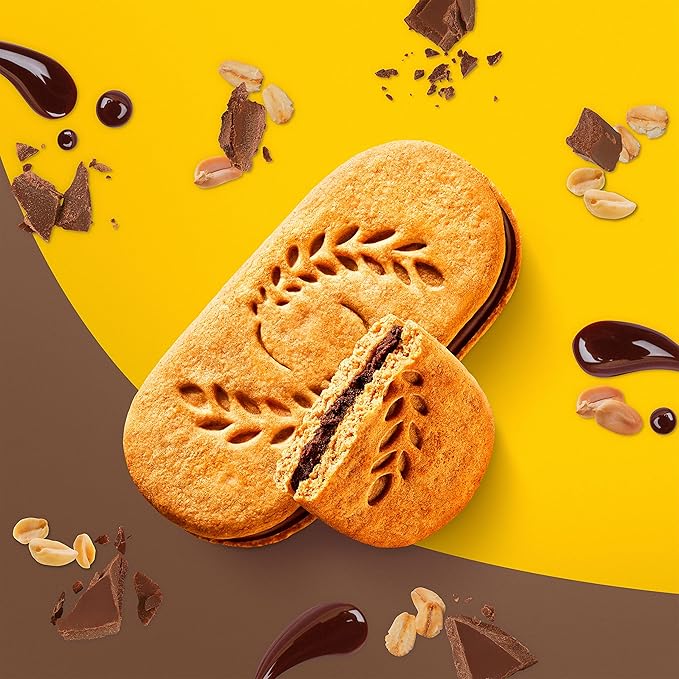 belVita Breakfast Bar Biscuit Sandwiches, Dark Chocolate Creme, 30 Total Packs, 6 Boxes (2 Biscuits Per Pack)