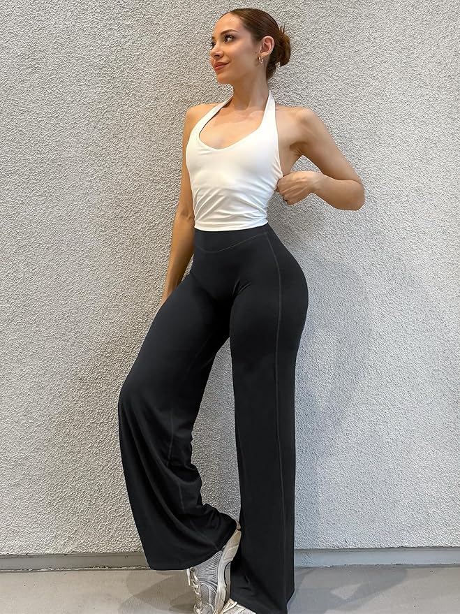 YEOREO Workout Leggings Womens No Front Seam Straight Leggings 29" / 31.5" / 33" High Waist Buttery Eddiy Gym Yoga Pants