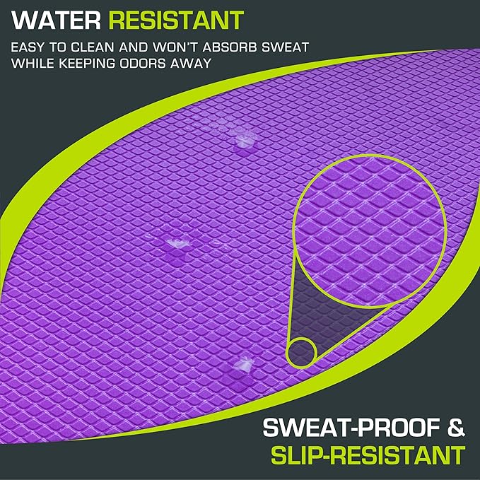 ProsourceFit Exercise Balance Pad – Non-Slip Cushioned Foam Mat & Knee Pad for Fitness and Stability Training, Yoga, Physical Therapy 15.5”x12.75”