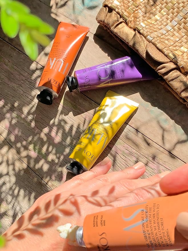 Natura - Ekos Passion Fruit Hand Cream - Calming Balm - Fast Absorption - 24-Hour Deep Hydration Skin Moisturizer - Vegan Skin Care - Brazilian Beauty Secrets - Self Care & Body Care - 2.6oz (75g)