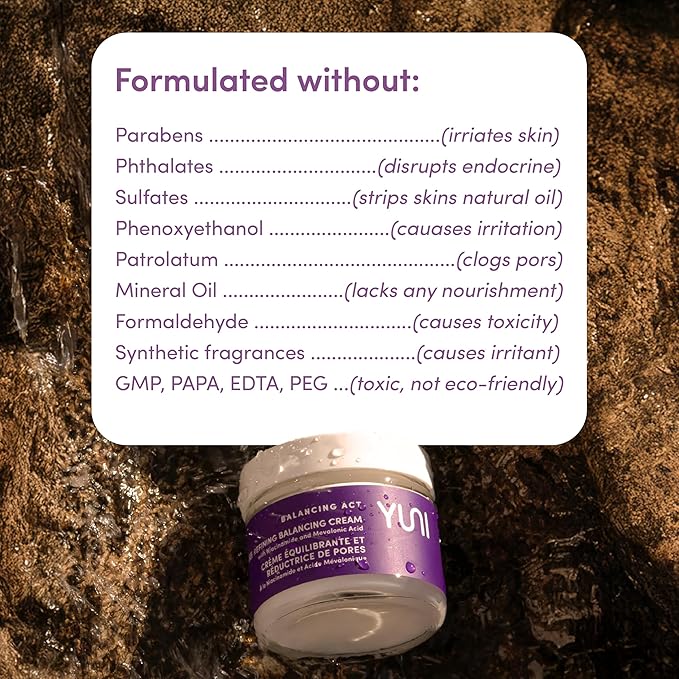 YUNI | Niacinamide Moisturizer | Collagen Boosting Face Cream | 5% Niacinamide | For Sensitive Skin | Anti-Aging Skincare | Skin Tightening | Plant Based | Vegan Skincare | 1.7 oz