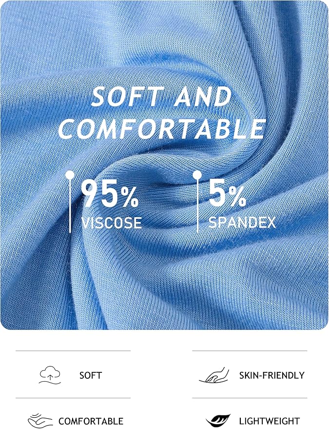 JINSHI Men's Pajama Sets Sleepwear Nightwear Lightweight Quick Dry Soft 2 Piece Long Sleeve Mens Loungewear Sets with Pocket